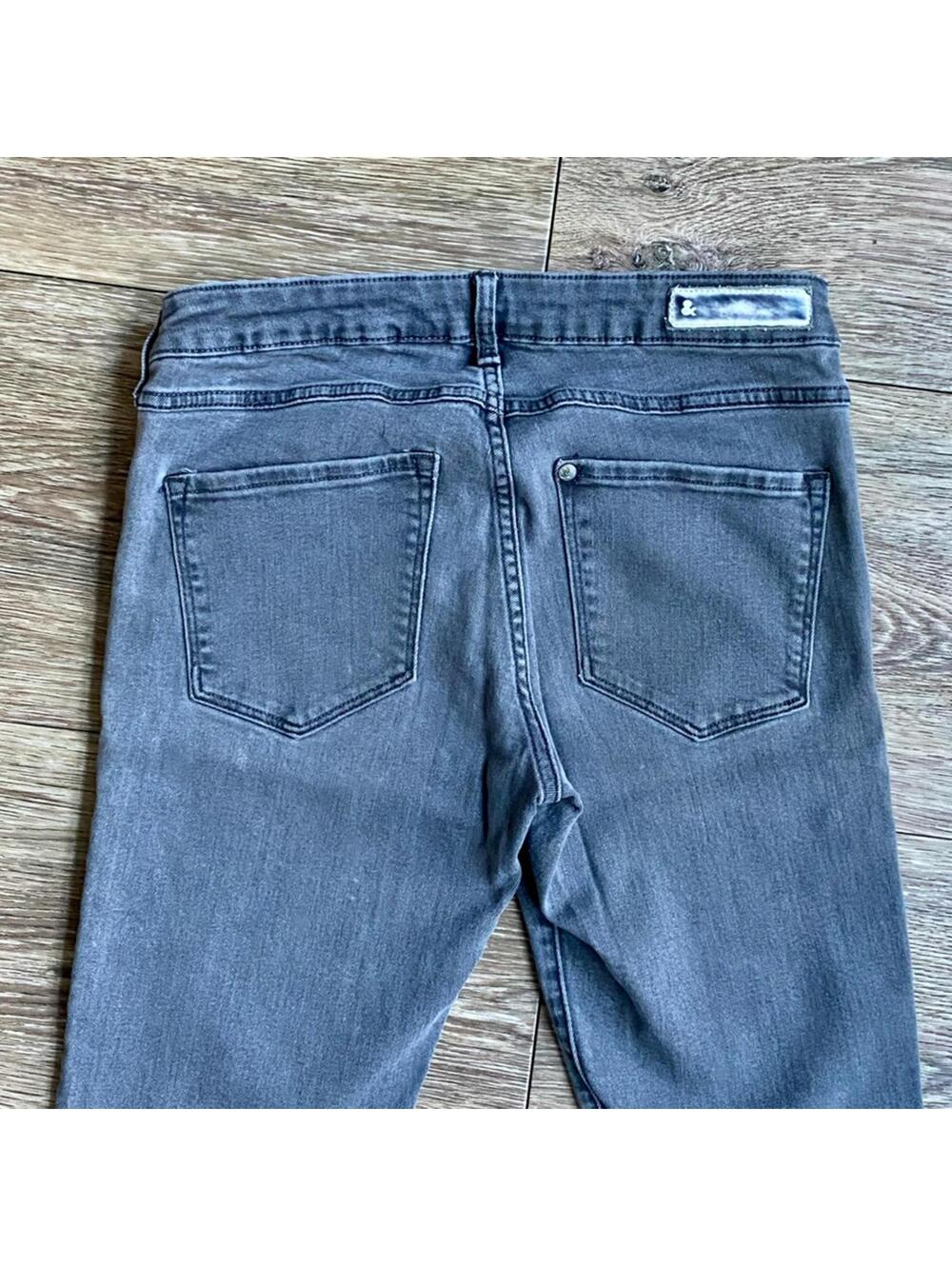 H&M &Denim Super Skinny Low Rise Gray Jeans 28 - Picture 3 of 9